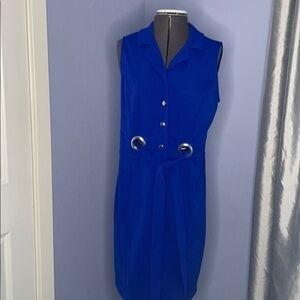 I LE size dress 8 blue sleeveless dress NEW